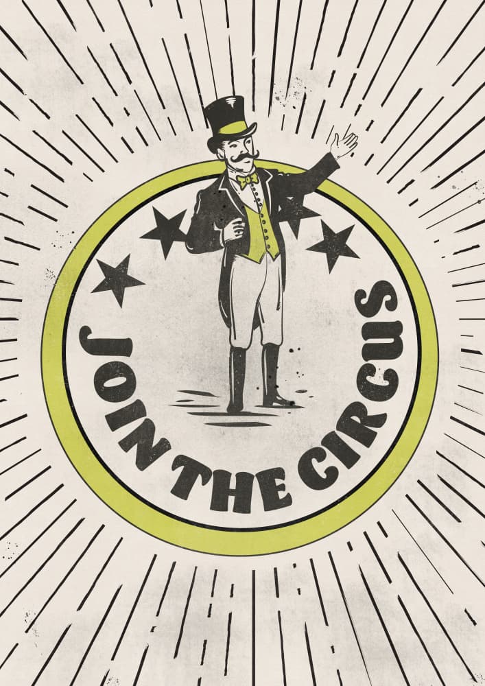 Join The Circus Show by Nicholas — canvas wall art