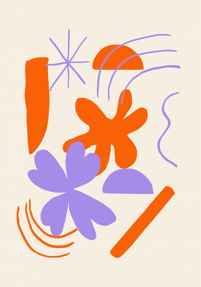 Playful Organic Shapes by Studio JKN — canvas wall art