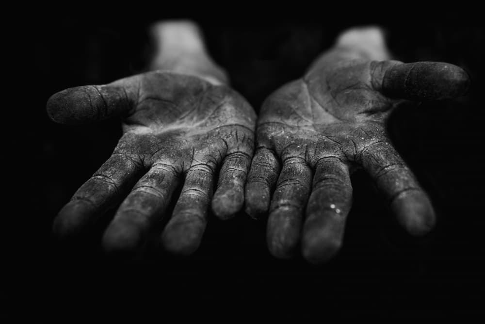 Gritty Open Palms by Bünyamin çadırcı — canvas wall art