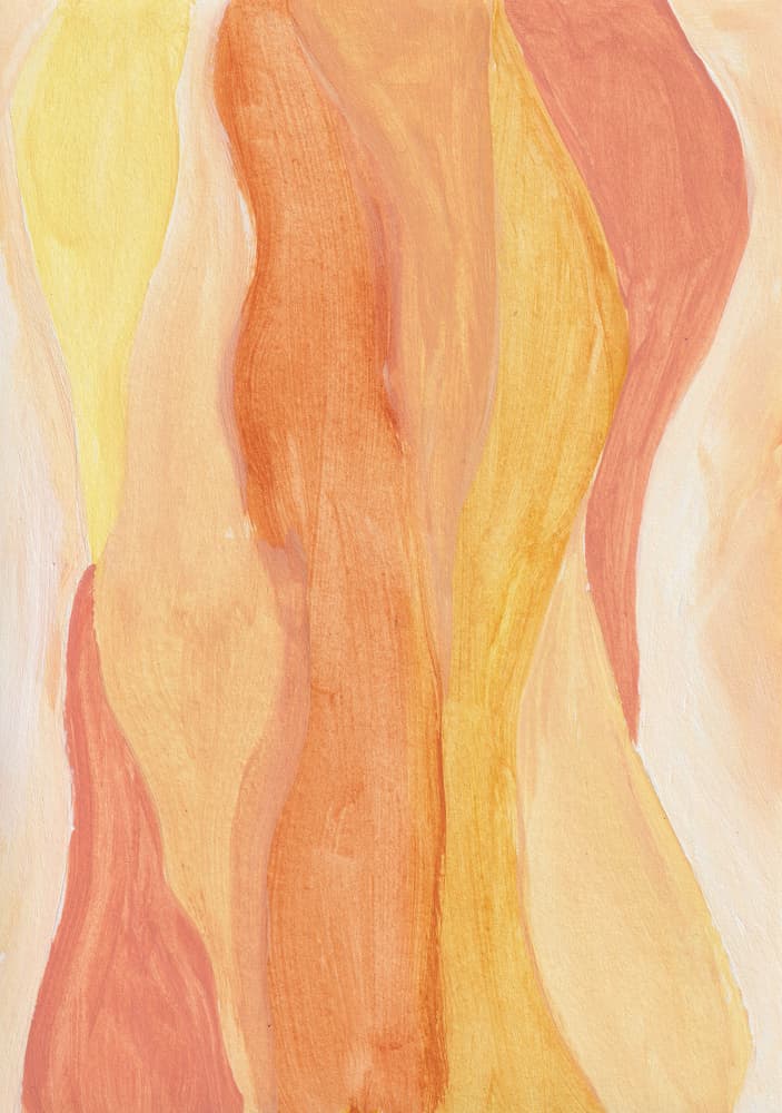 Warm Organic Flow by Soniya Vijayakumar — canvas wall art