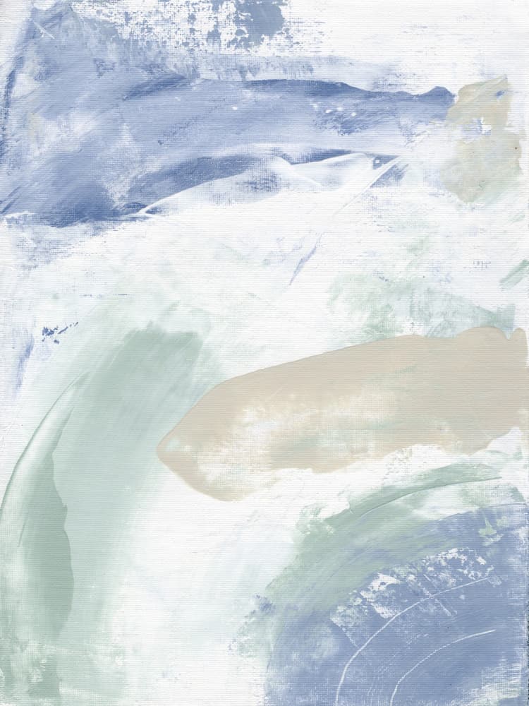 Serene Coastal Abstract by Nikita Jariwala — canvas wall art