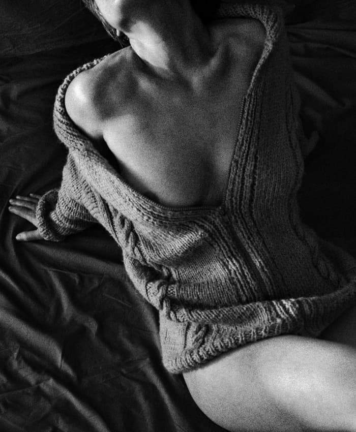 Cozy Sweater Light by Jovelino — canvas wall art