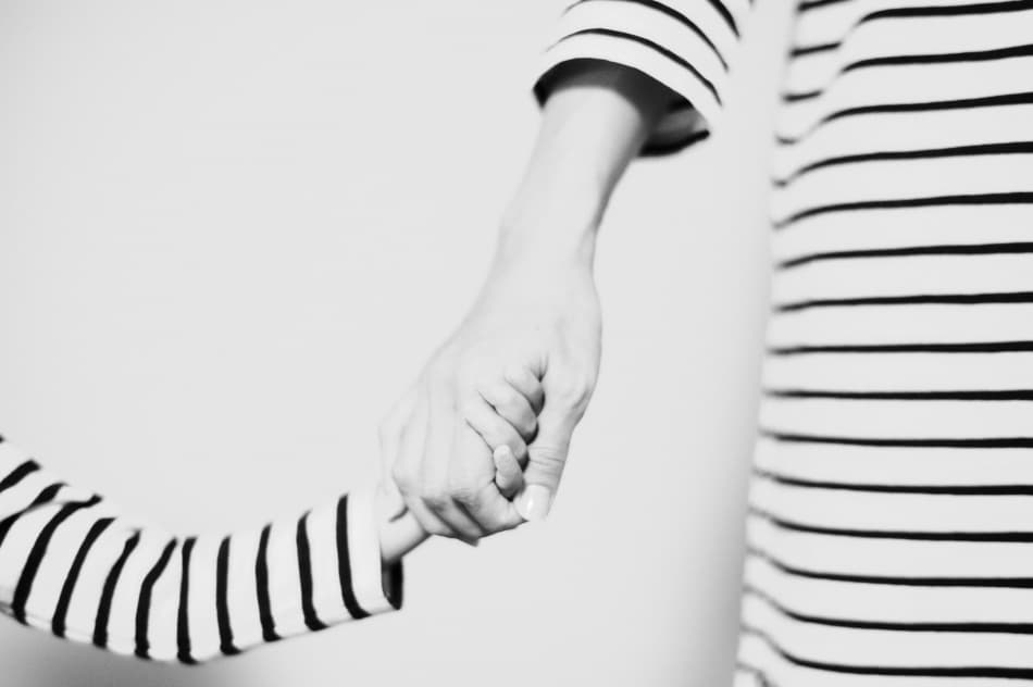Gentle Hand Holding by Keisuke Ikeda @ blackcoffee — canvas wall art