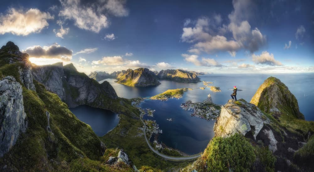Lofoten Mountain Vista by Dr. Nicholas Roemmelt — canvas wall art