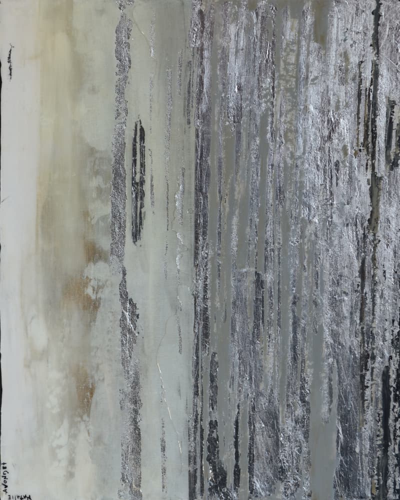 Modern Metallic Abstract by Natalie Avondet — canvas wall art