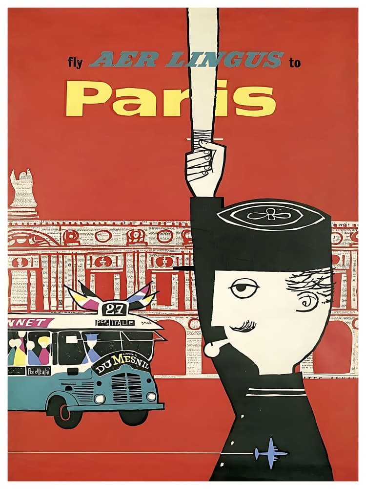Mid-Century Paris Journey by Chad Hyde — canvas wall art