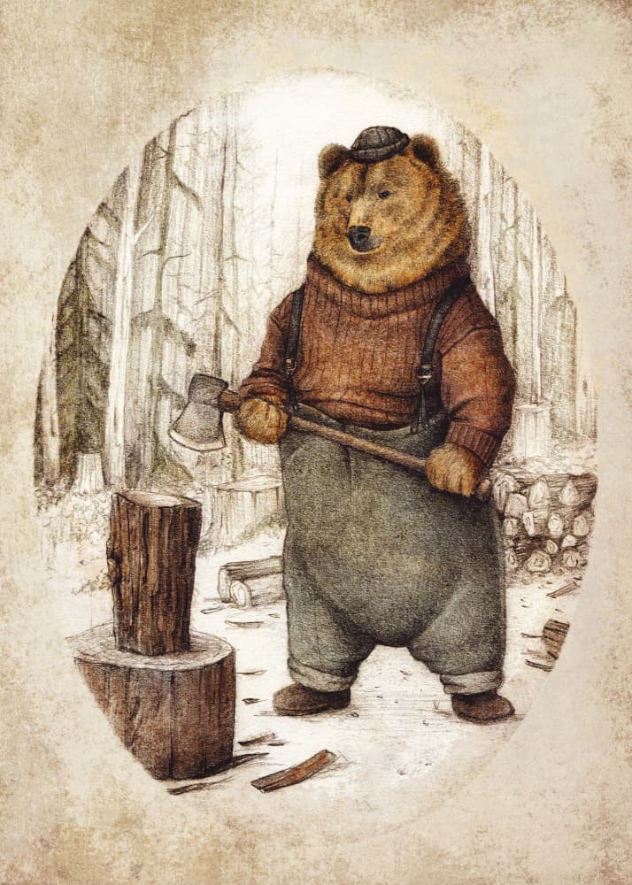 Preparing for Winter by Mike Koubou — canvas wall art