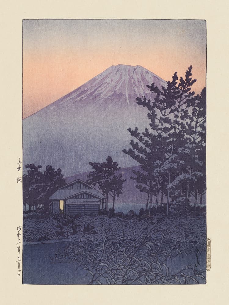 Yamanakako (lake Yamanaka) (1936) by Kawase Hasui — canvas wall art