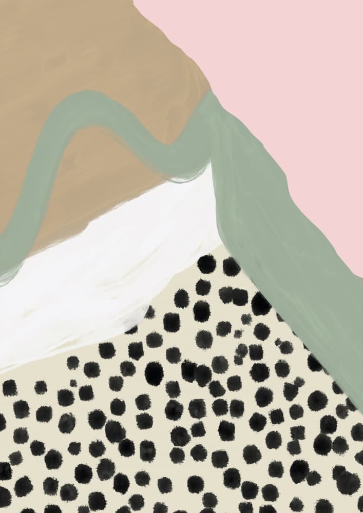 Pastel Abstract Dots by Ute Arnold — canvas wall art