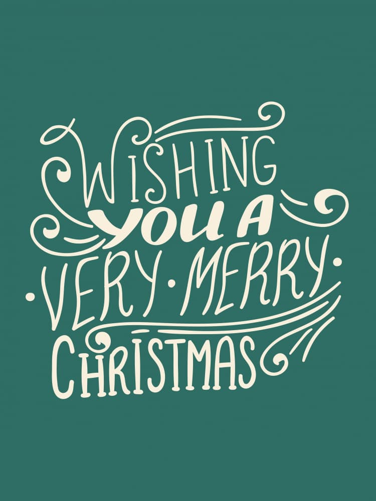 Very Merry Christmas by Maria Galybina — canvas wall art