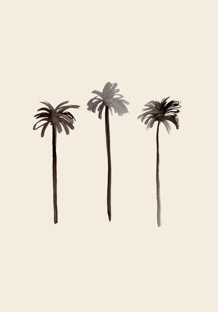 Tropical Palm Silhouettes by Old Artists Studio — canvas wall art