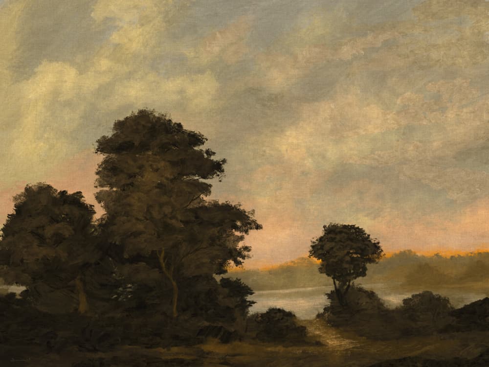 Tranquil Sunset Landscape by Dan Hobday — canvas wall art