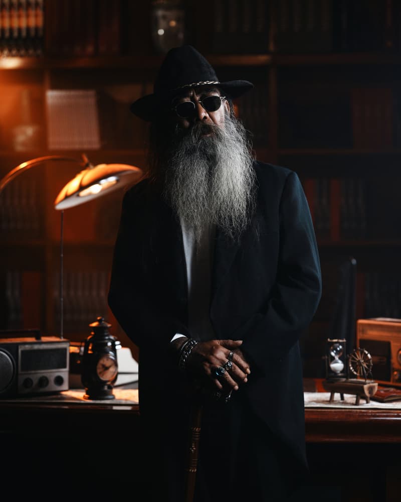 Mysterious Library Gentleman by Asep Awaludin — canvas wall art