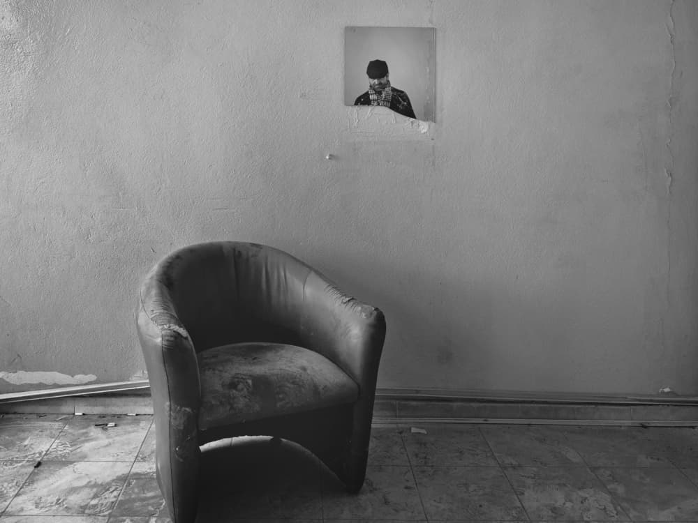 Solitary Armchair Faded Picture by Bünyamin çadırcı — canvas wall art