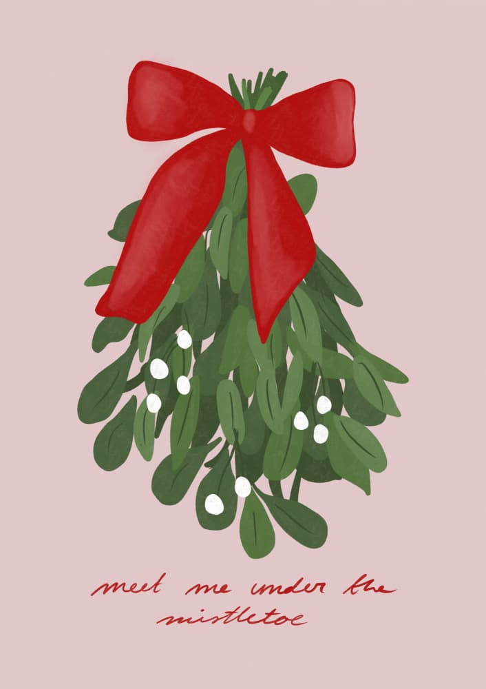 Kiss by Mistletoe by Athene Fritsch — canvas wall art