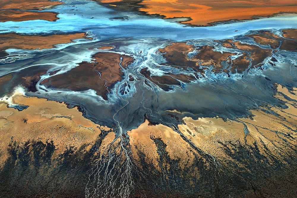 Abstract River Delta by Tanja Ghirardini — canvas wall art