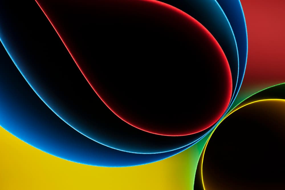 Colorful Abstract Curves by Raffaele Spettoli — canvas wall art