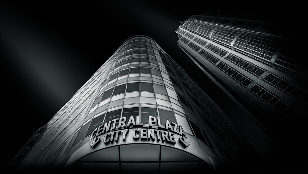 Modern City Skyscrapers by Jörg  Vollrath — canvas wall art