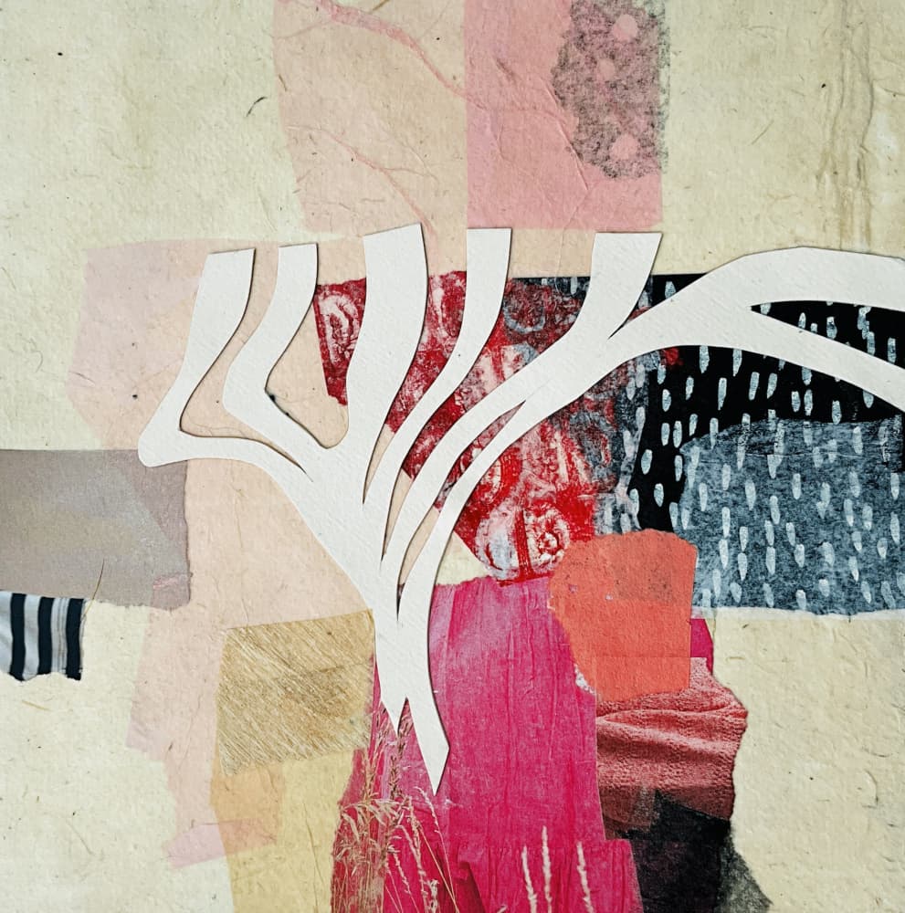 Organic Paper Collage by Cordula Kagemann — canvas wall art