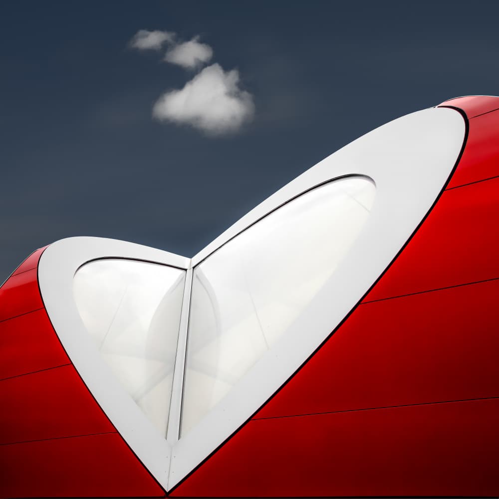 Modern Heart Window by Marc Huybrighs — canvas wall art