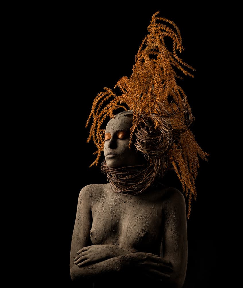 Earthy Goddess Portrait by Alfredo Sanchez — canvas wall art
