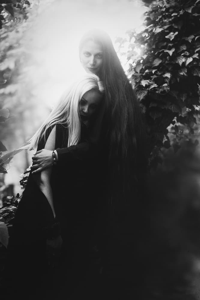 Dark Romantic Embrace by Velizar Ivanov — canvas wall art