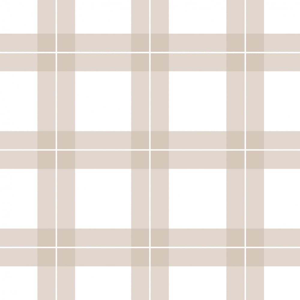 Neutral Plaid Grid by Irene Demetri — canvas wall art