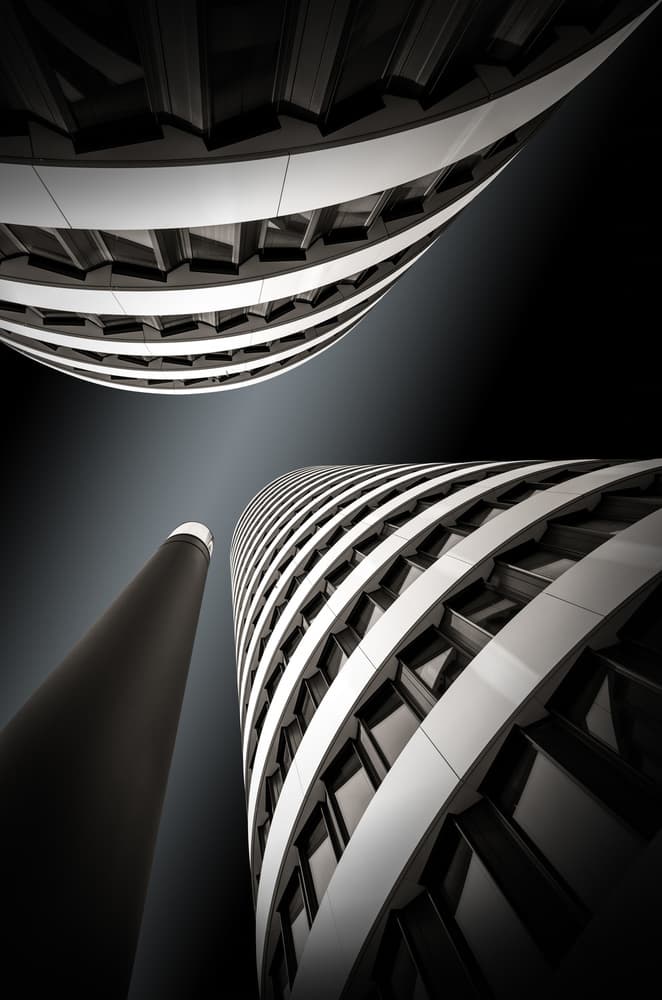 Sleek City Architecture by Jörg  Vollrath — canvas wall art