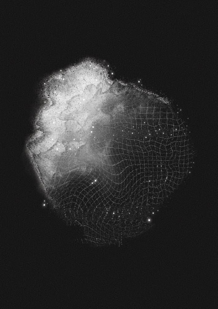 Starry Nebula Net by Amy Louise Baker — canvas wall art