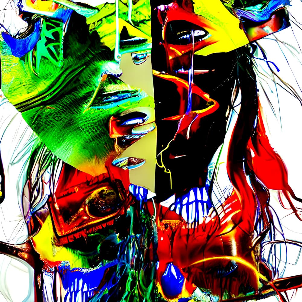 Vivid Abstract Expression by mnemonixART — canvas wall art