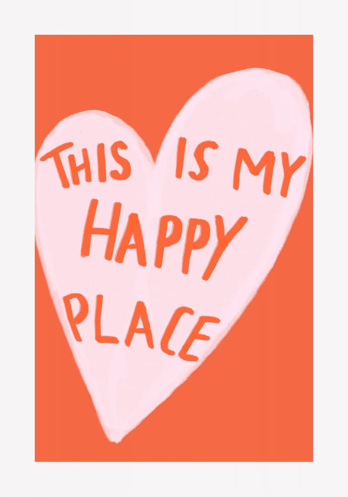 Happy Heart Message by Athene Fritsch — canvas wall art