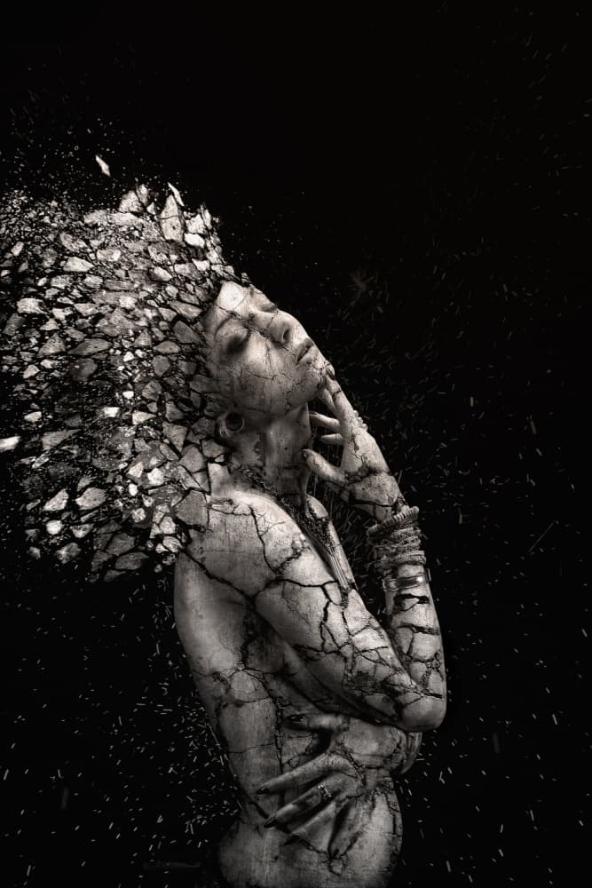 Shattered Woman by Alexandre Brouzes — canvas wall art