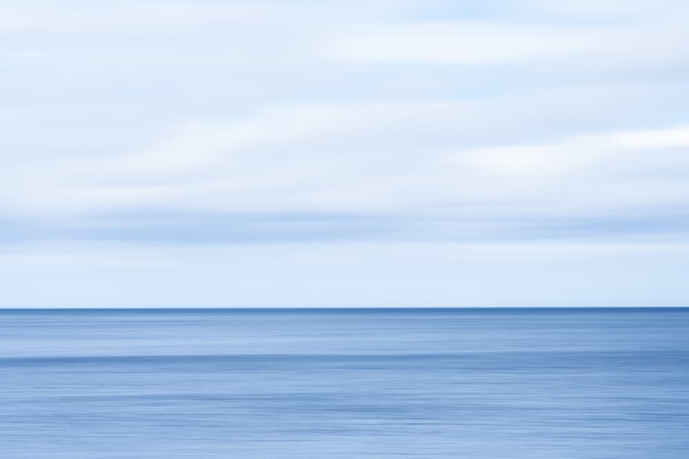 Calm Blue Horizon by Christa Stroo — canvas wall art