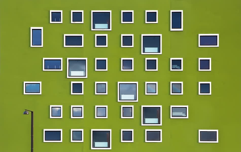 Modern Green Facade by Semir Catovic — canvas wall art