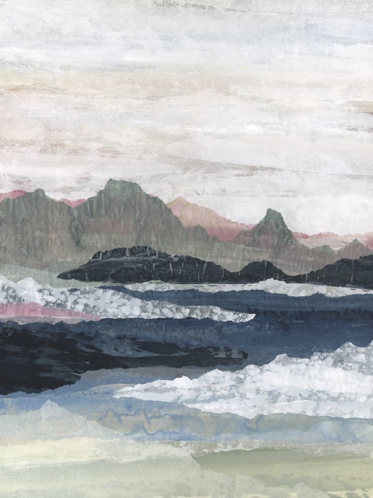 Serene Mountain Reflections by Lara Eckerman — canvas wall art