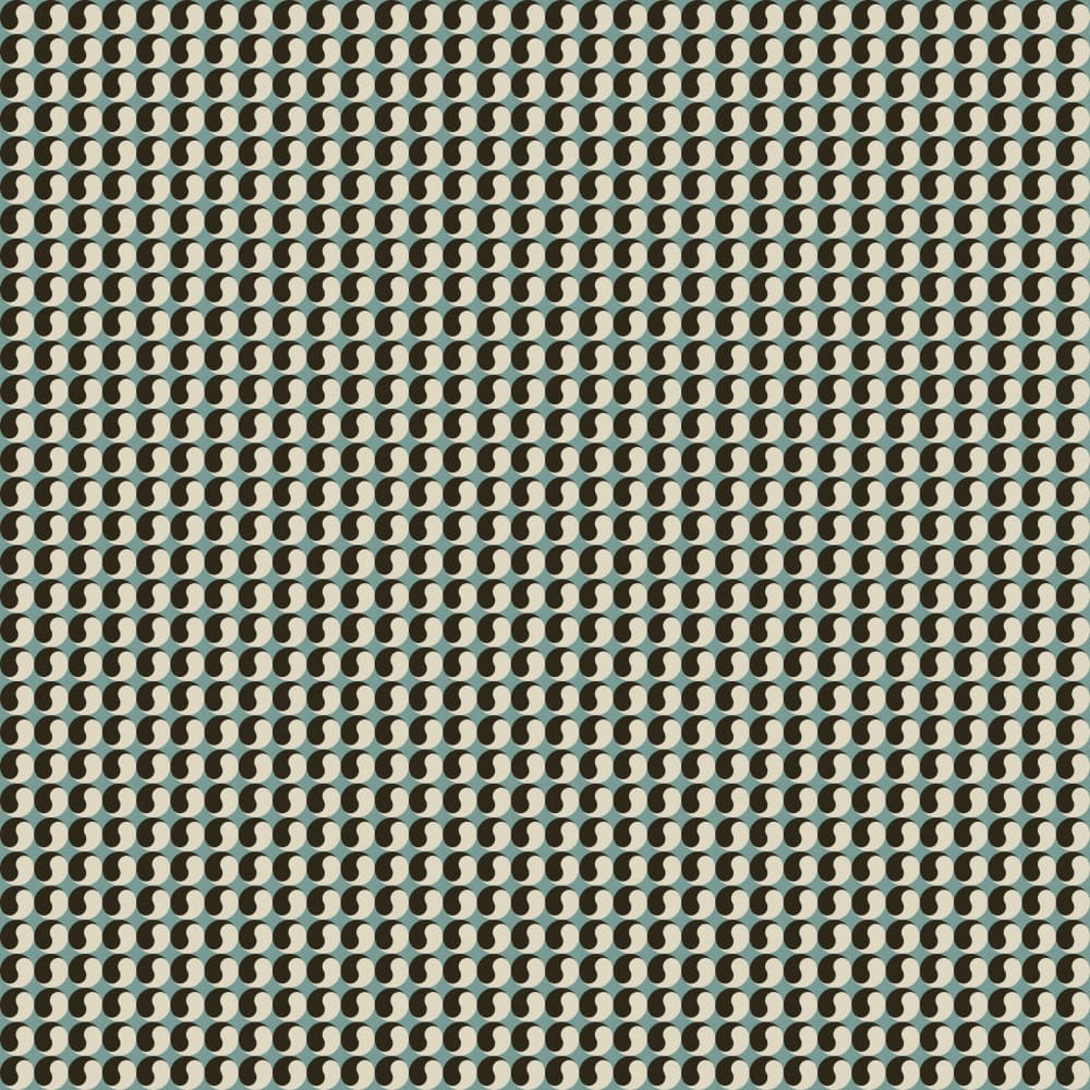 Retro Wavy Pattern by Little Dean — canvas wall art