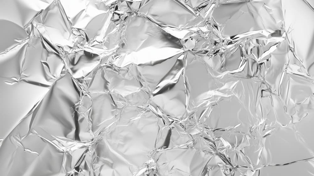 Reflective Metal Folds by Marika Barsrsind — canvas wall art