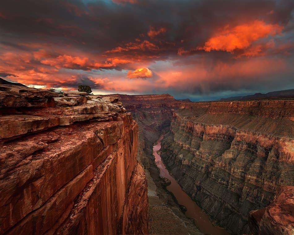 Grand Canyon Sunset by Chris Moore — canvas wall art
