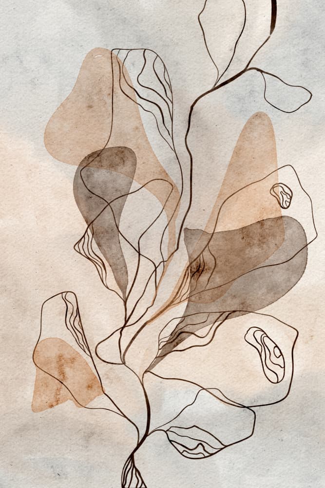 Organic Earth Tones by Ankie Kooi — canvas wall art
