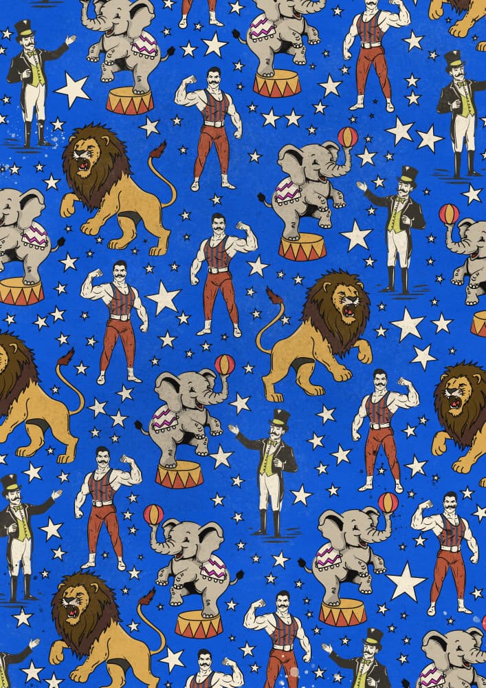 Classic Circus Stars by Nicholas — canvas wall art