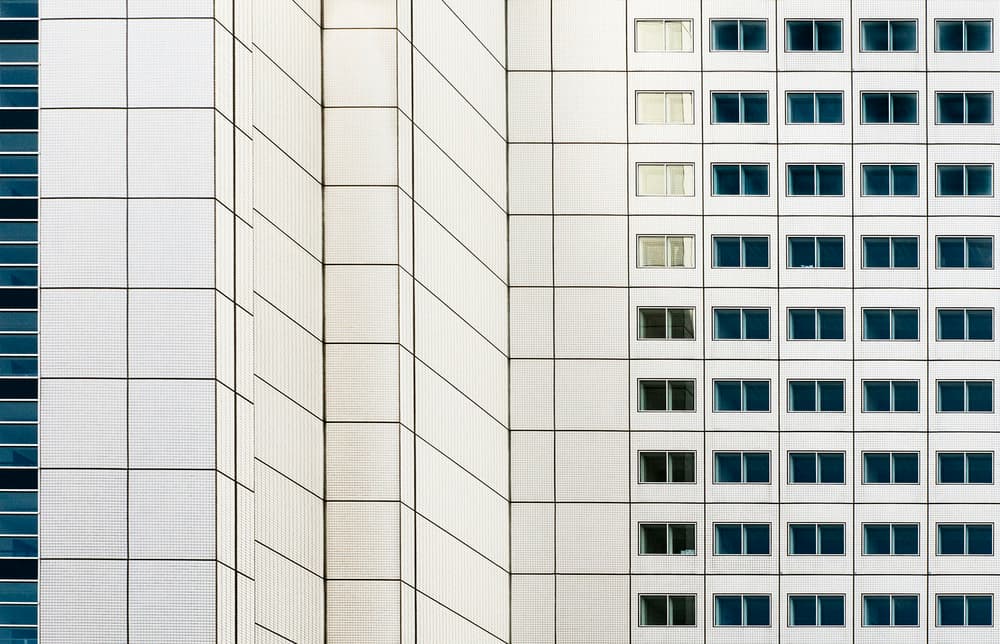 Geometric City Windows by Gerard Jonkman — canvas wall art