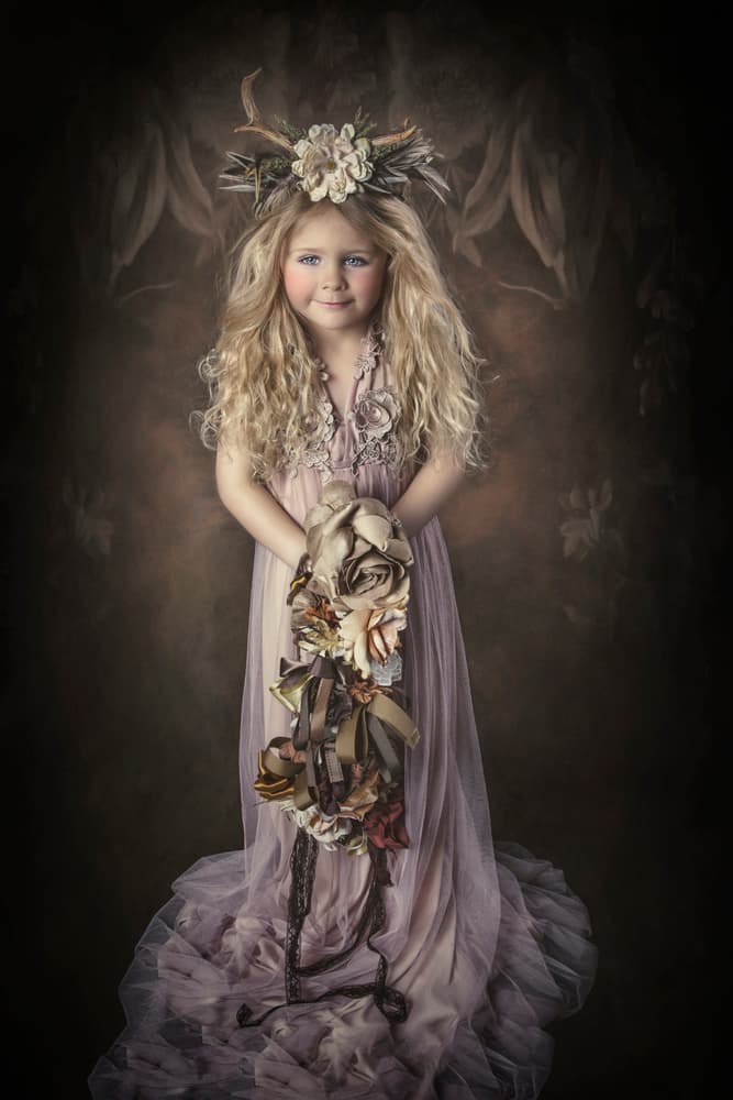 Ethereal Flower Child by Carola Kayen-Mouthaan — canvas wall art