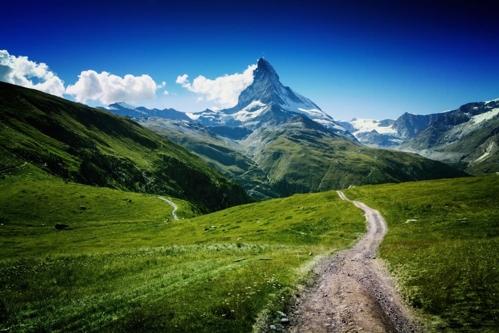 Matterhorn Alpine Path by Juan Pablo de Miguel — canvas wall art