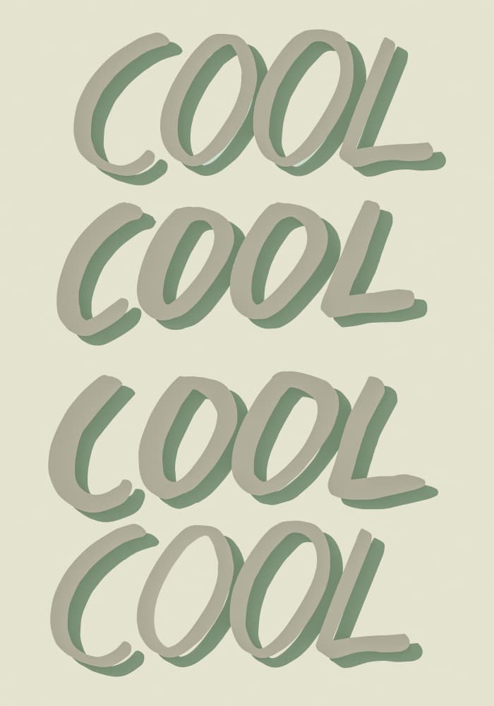 Cool Word Art by Old Artists Studio — canvas wall art
