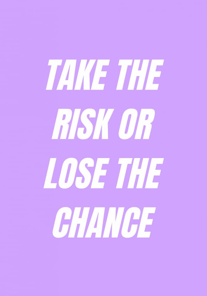 Take the Risk by Athene Fritsch — canvas wall art