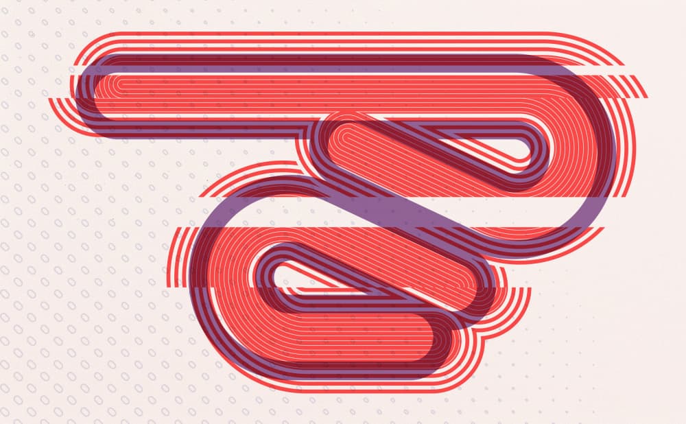 Dynamic Abstract Lines by Daniel DeLuna — canvas wall art
