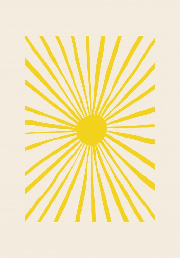 Golden Sun Rays by Old Artists Studio — canvas wall art