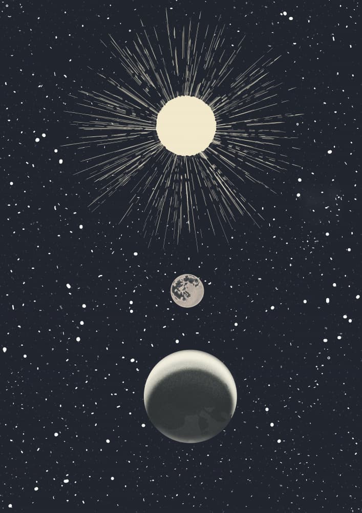 Celestial Night Sky by Nicholas — canvas wall art