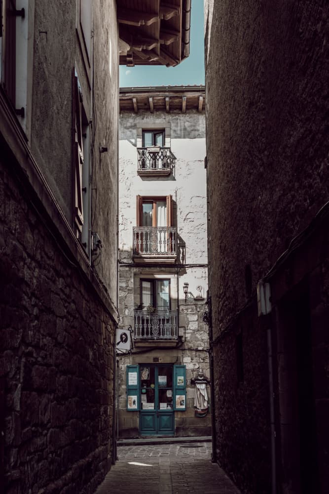 Historic Alleyway Shop by Aimee Giles — canvas wall art