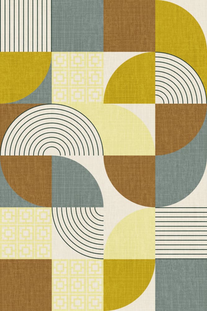 Mid-Century Geometric Pattern by Alexandra Weise — canvas wall art